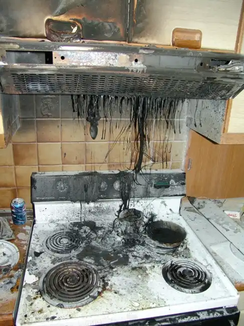 range hood after fire